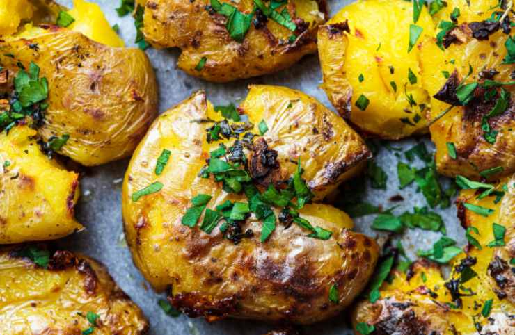 smashed potatoes dorate