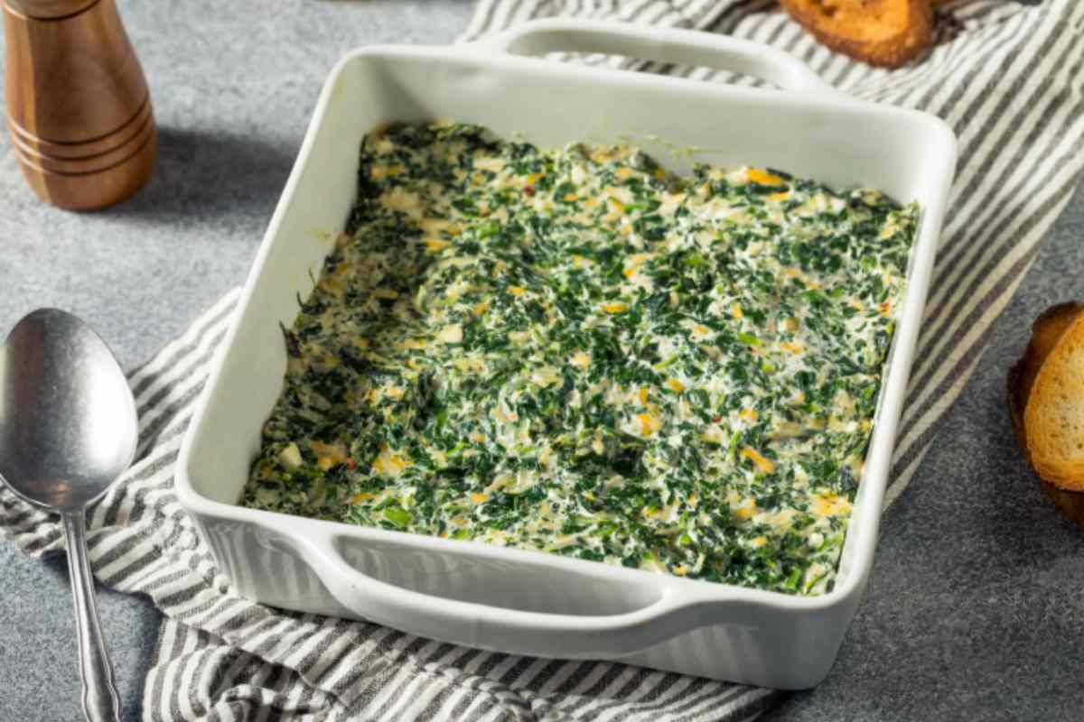 spinaci gratinati in teglia
