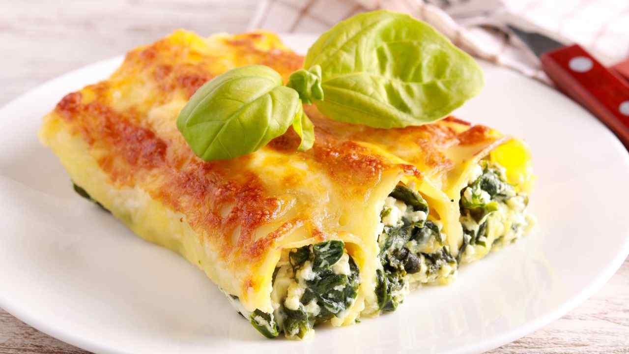 Cannelloni ricotta e spinaci buttalapasta.it