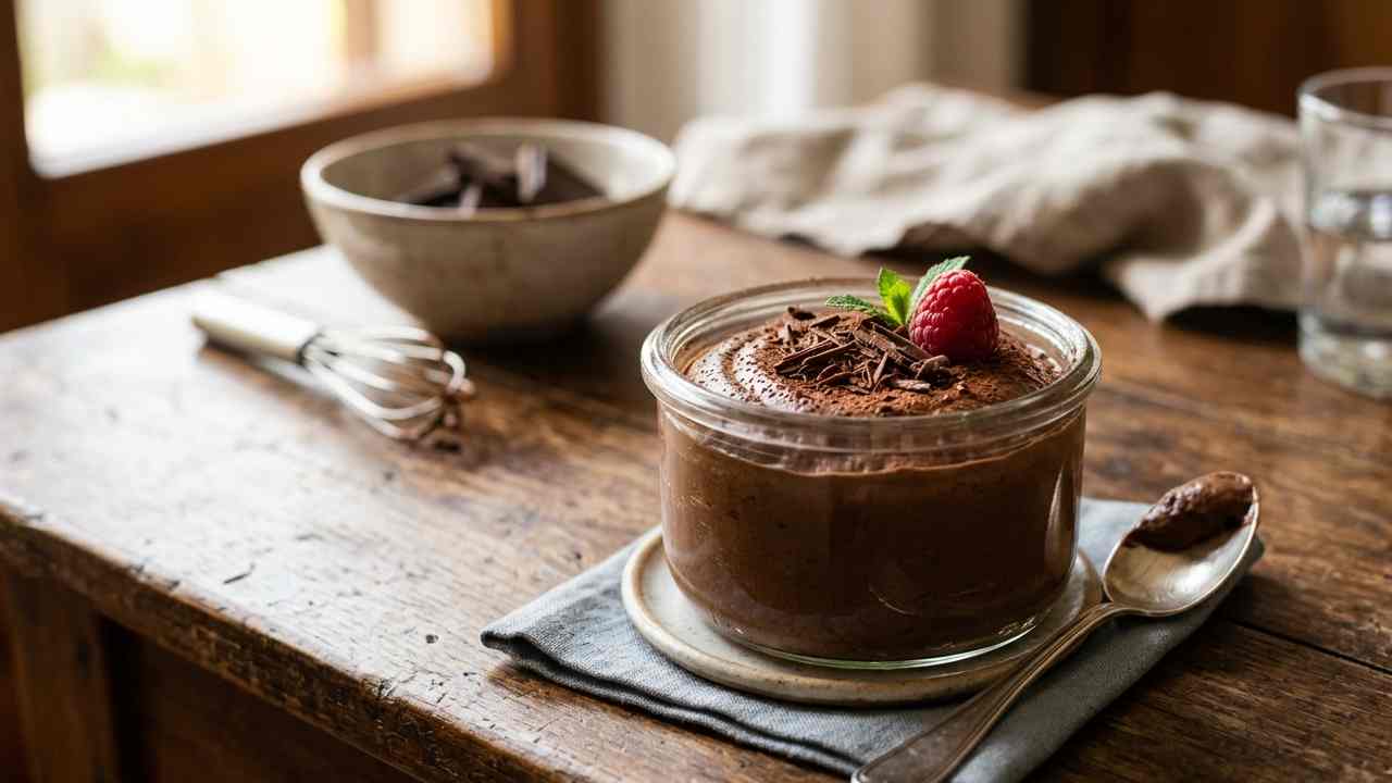 Mousse al cioccolato fondente e acqua buttalapasta.it