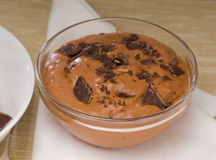 Mousse di cioccolato all'acqua