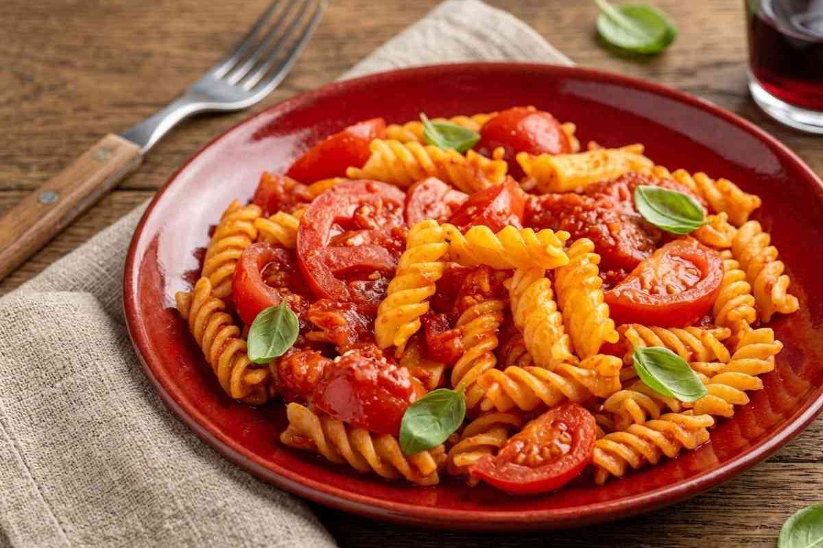 fusilli con pomodori