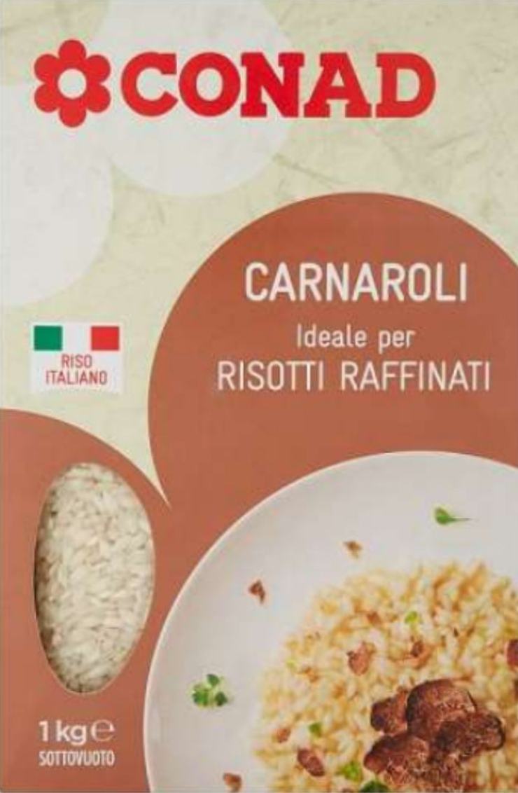 scatola di riso carnaroli richiamato