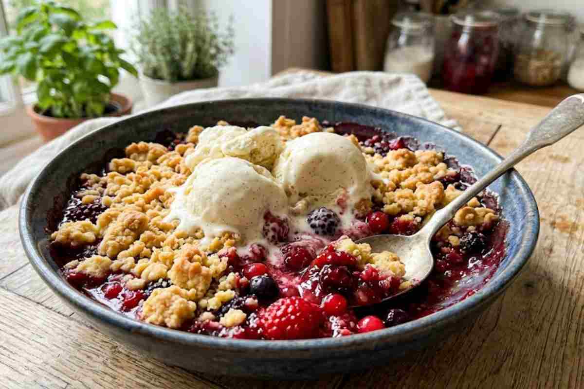 Il segreto dei professionisti per un crumble fatto in casa incredibilmente croccante. La tecnica di sabbiatura spiegata passo passo per contrastare l'umidità del gelato alla vaniglia.