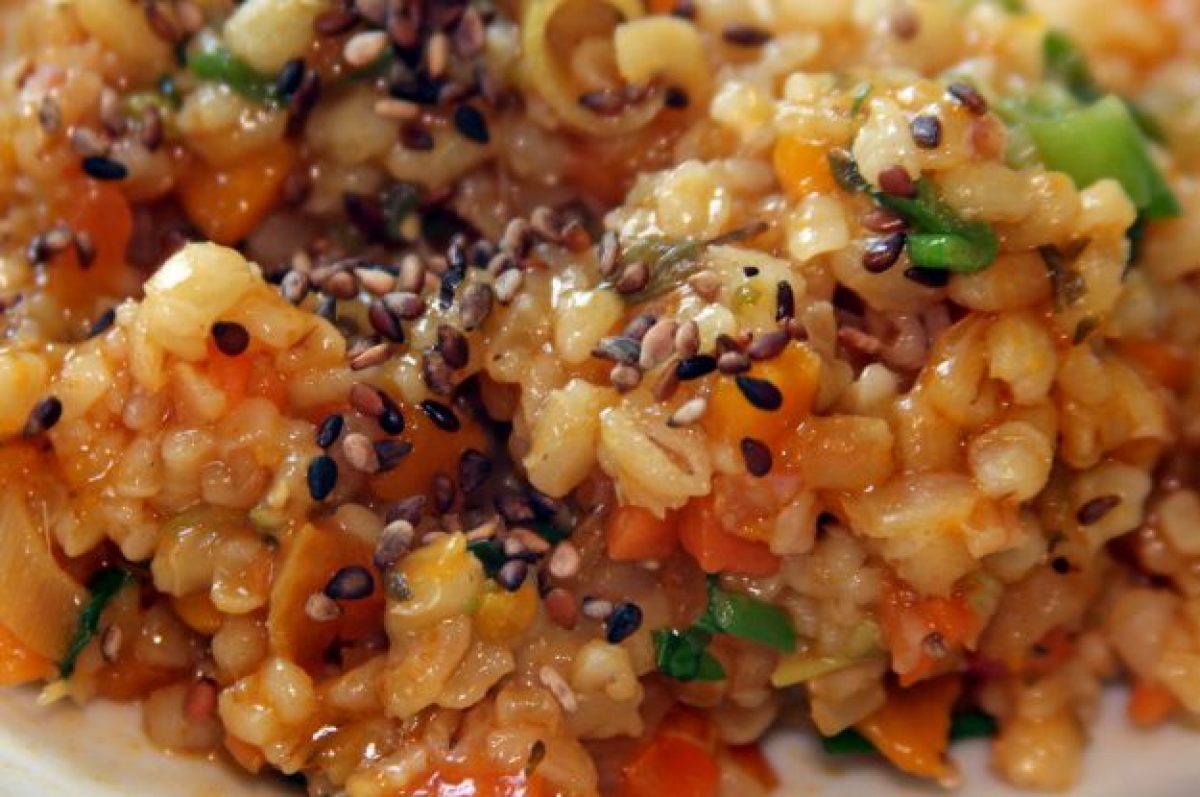 Risotto con i coriandoli
