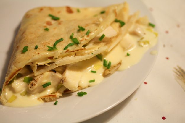 Crepes noci e gorgonzola