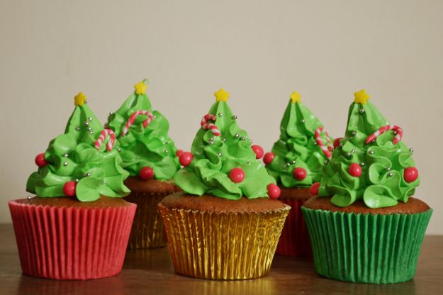 Cupcakes alberi Natale