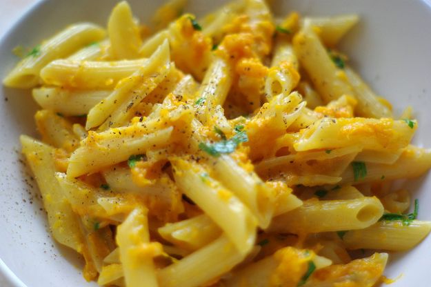 Pasta con la zucca