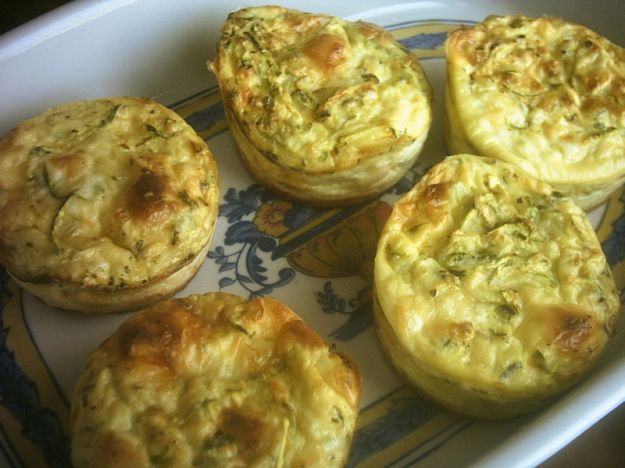 Sformatini di patate, fiori di zucca e zucchine