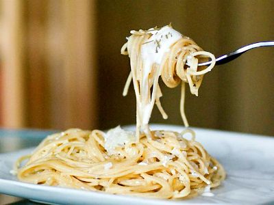 Spaghetti allo yogurt