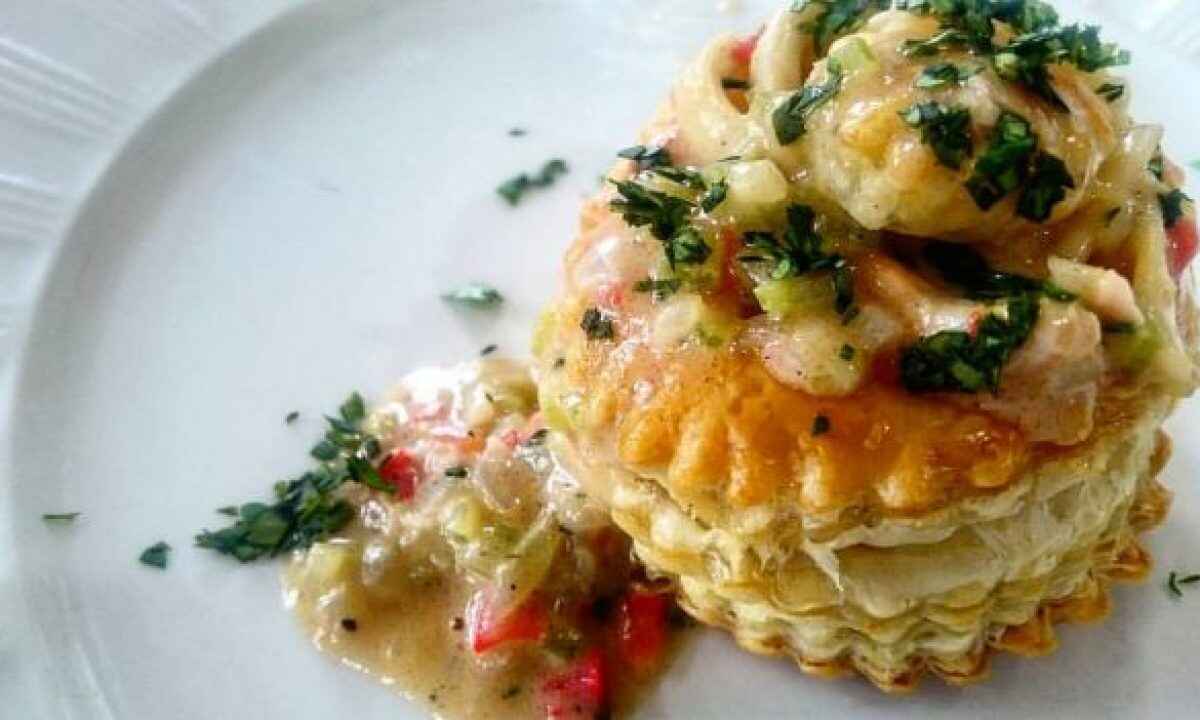 Vol au vent di pesce