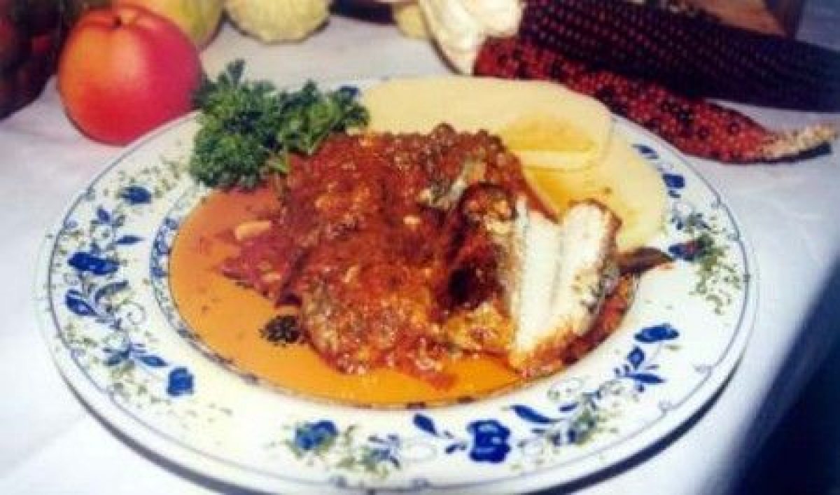 Anguilla in salsa con polenta