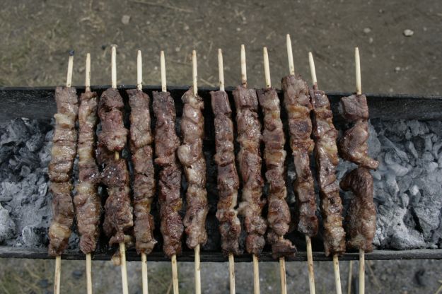 arrosticini con burro aromatico