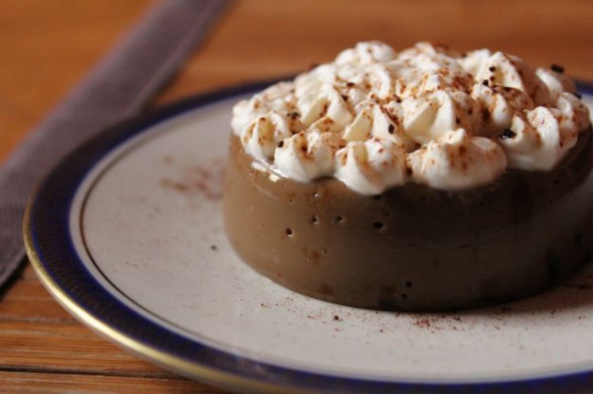 Bavarese di caffè al torrone