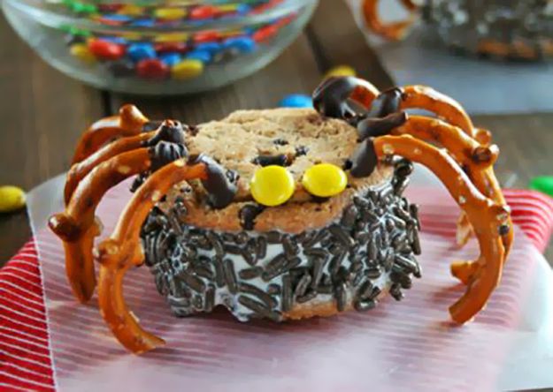 biscotto gelato ragnetto di halloween