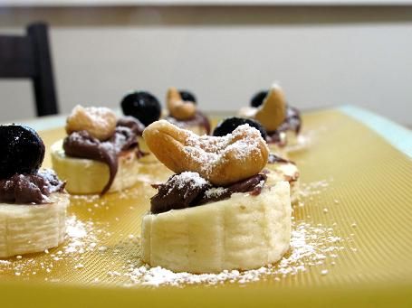 bocconcini di banane e nutella