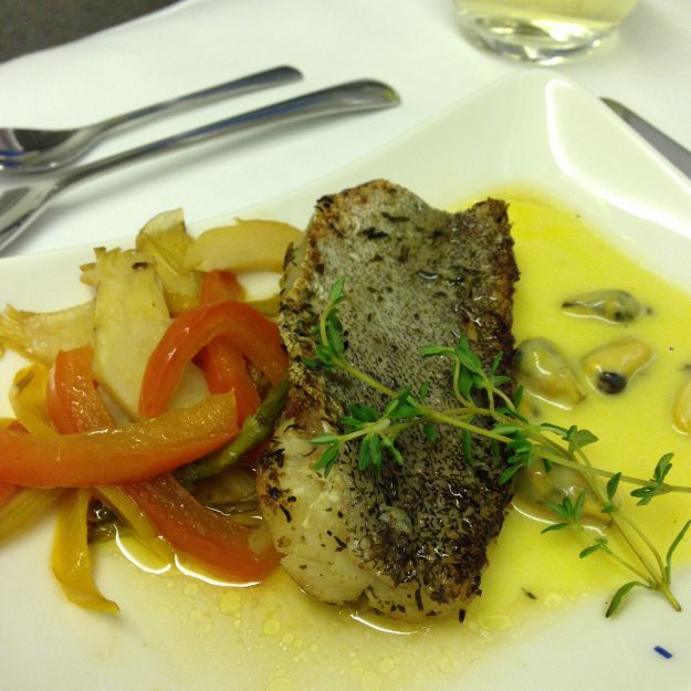 Branzino allo zafferano