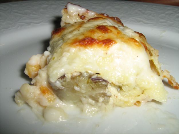 cannelloni con robiola e carciofi