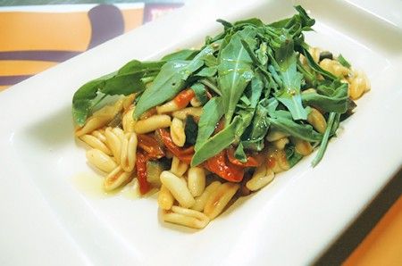 cavatelli con rucola e sardine