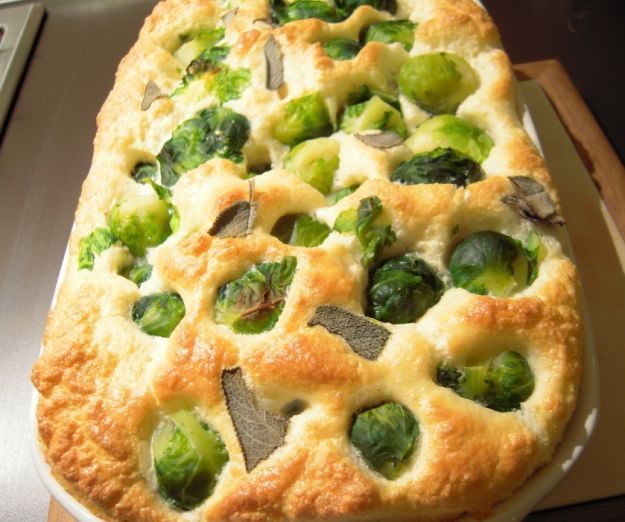 clafoutis ai cavolini di bruxelles 1