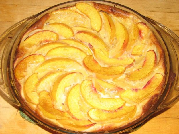 Clafoutis di pesche