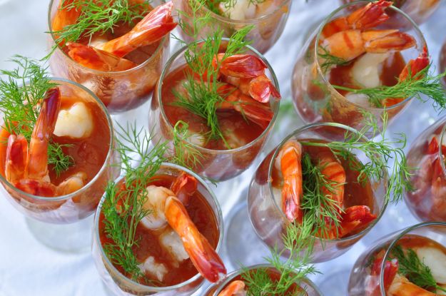 cocktail di scampi e mazzancolle