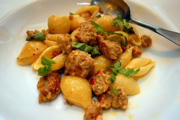 conchiglie con le polpette