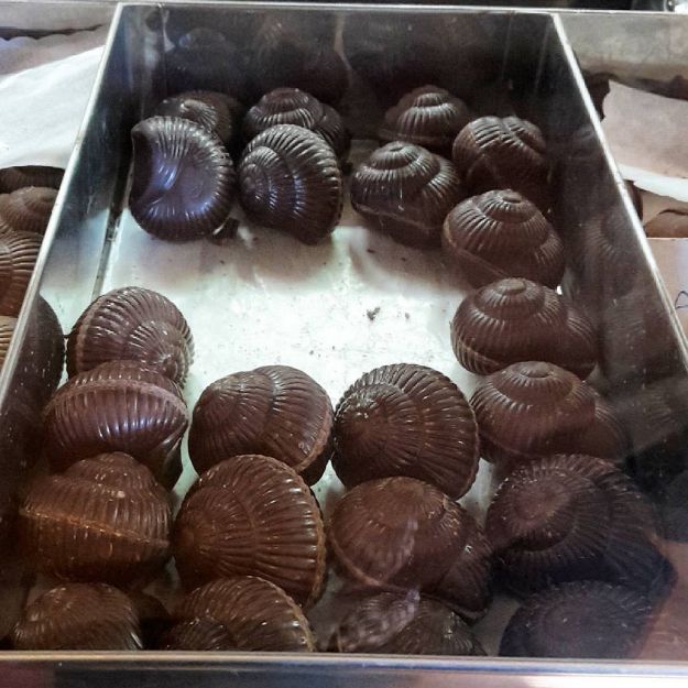 conchiglie di cioccolato ripiene