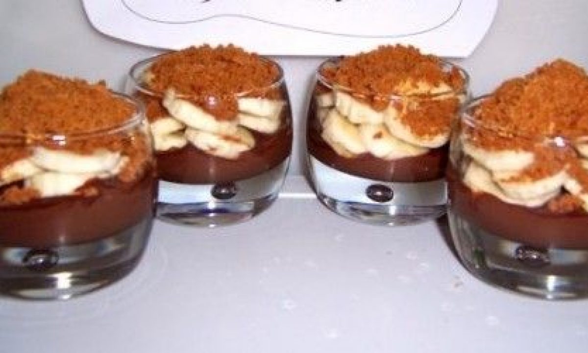 Coppa banane, Nutella e biscotti speziati