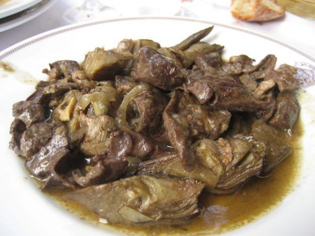 coratella con i carciofi