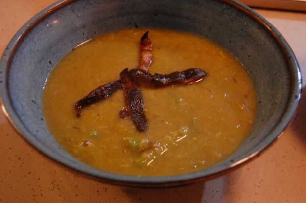 Crema di asparagi e funghi