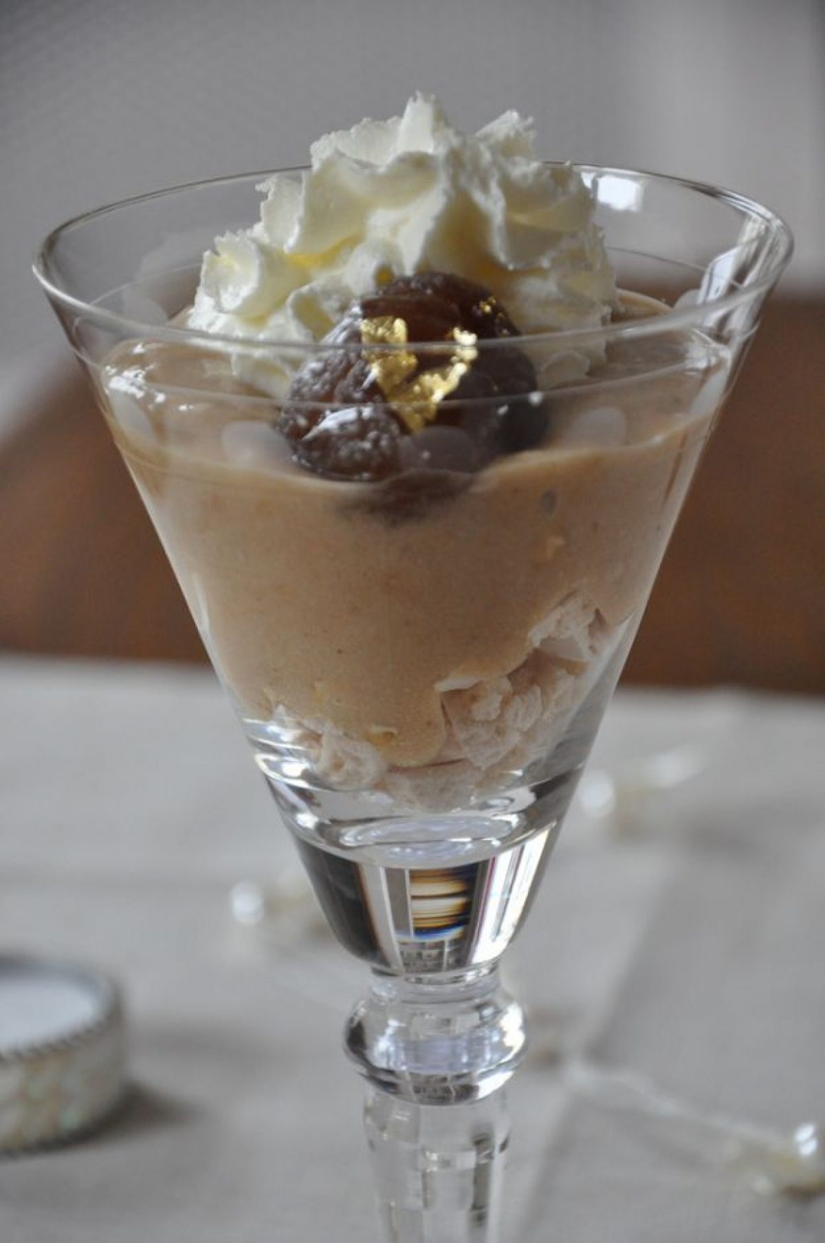 Crema di castagne con panna