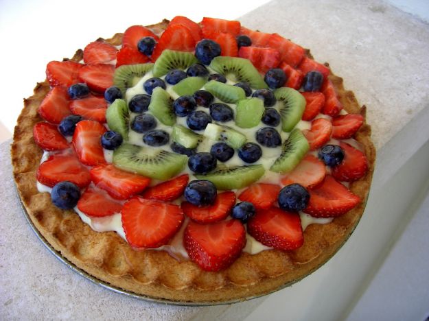 crostata alla crema cotta