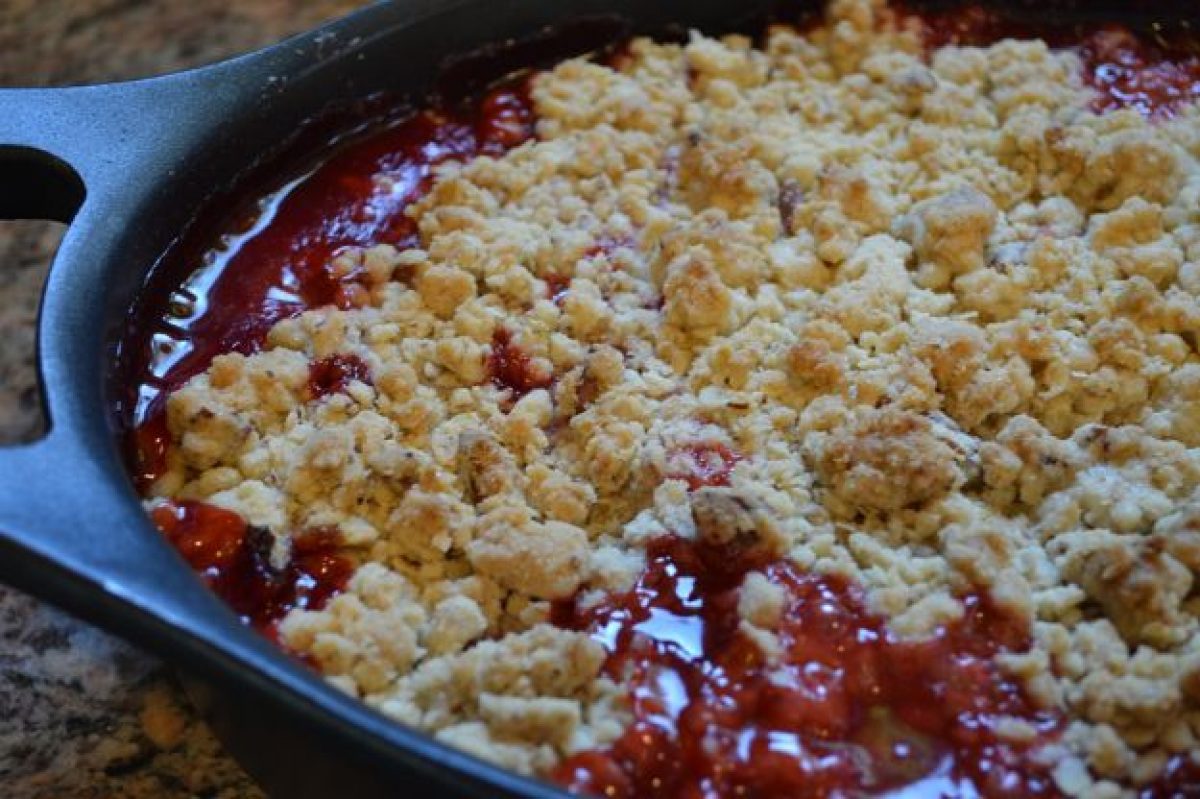 Crumble di fragole e mandorle