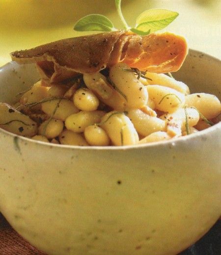 Fagioli di Spagna alla bottarga