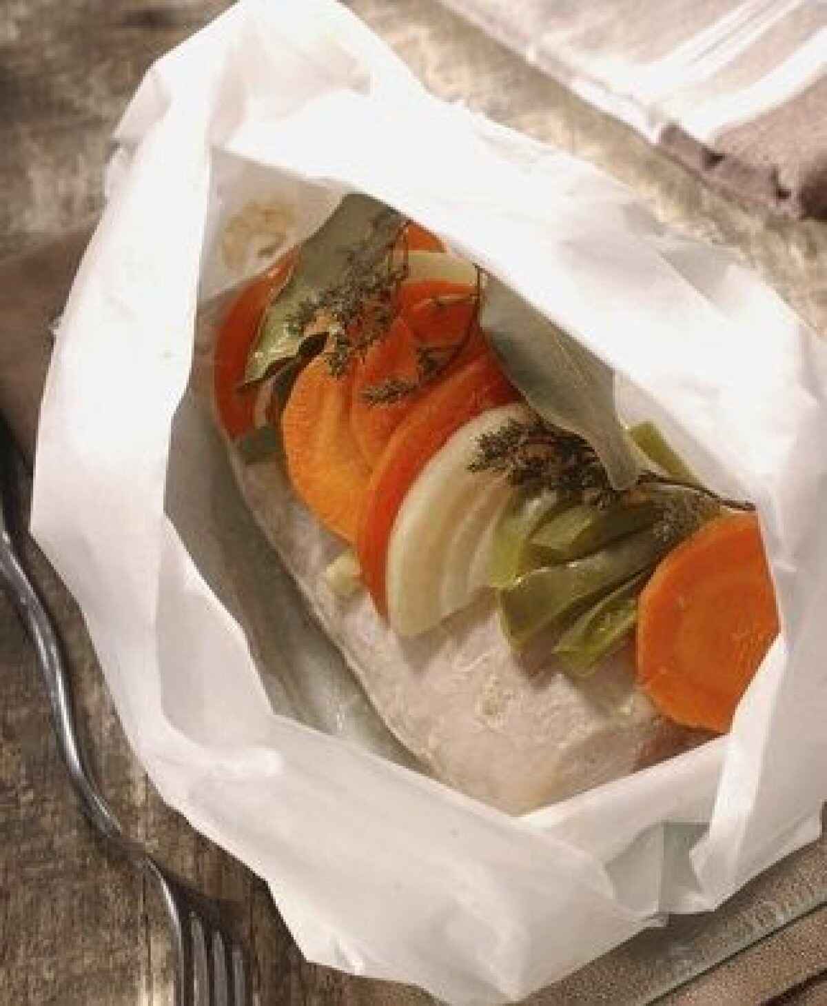 Filetto con verdure nel cartoccio