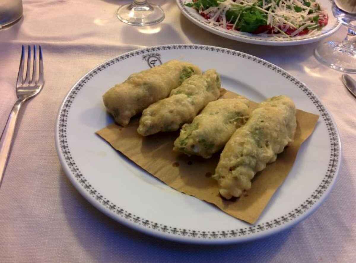 Fiori di zucca con le acciughe