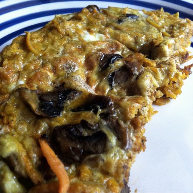 frittata di patate con funghi