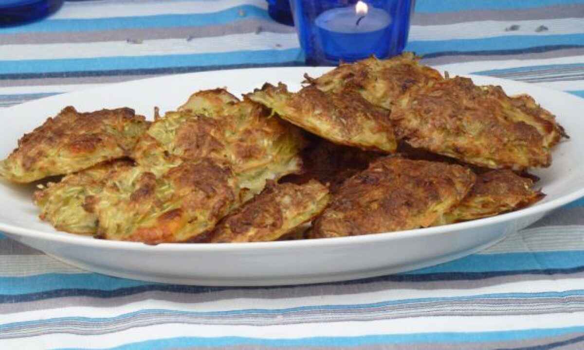 Frittelle di zucchine con aneto
