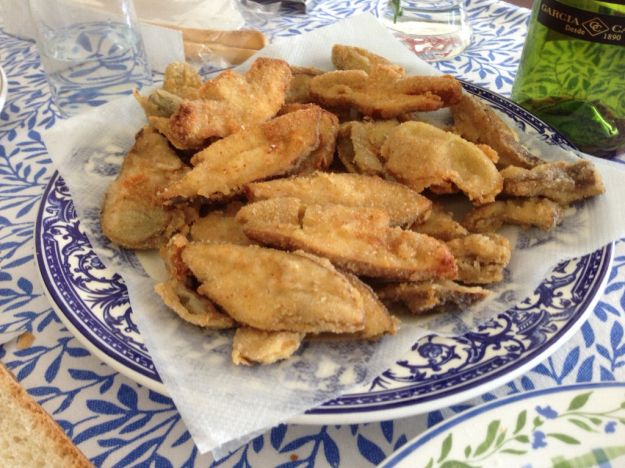 funghi impanati e fritti