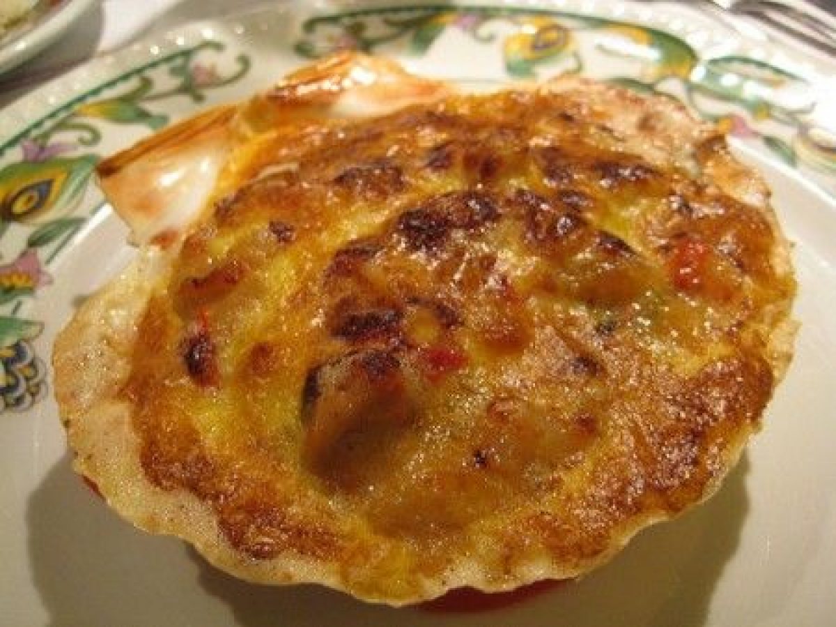 Gamberetti in conchiglia al gratin
