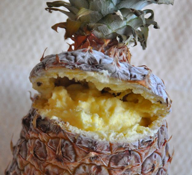 gelato di ananas senza gelatiera