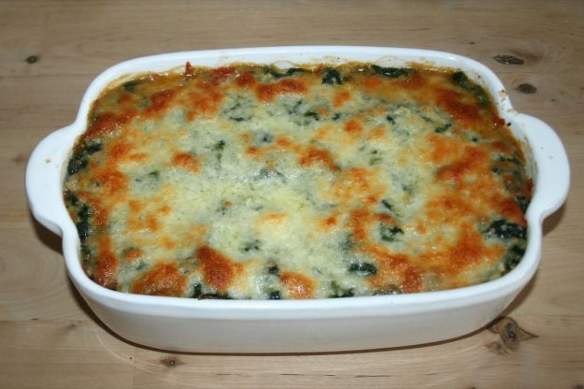 Gratin di spinaci