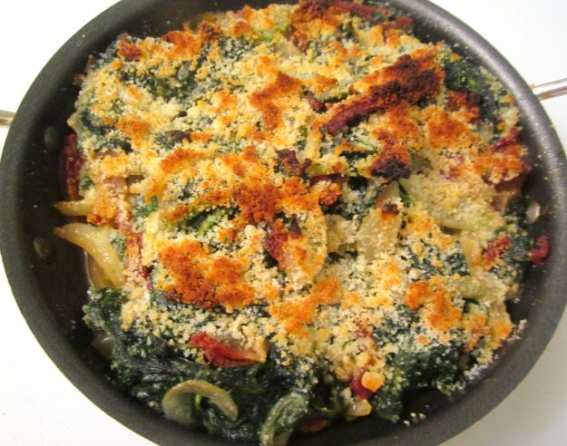 gratin di spinaci e uova