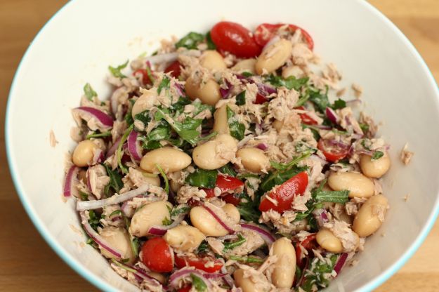 insalata di cannellini e pomodoro