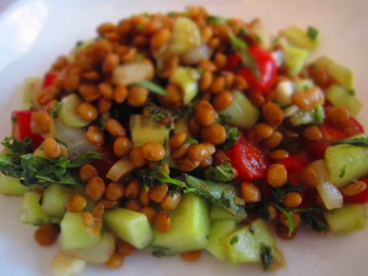 Insalata di lenticchie e pomodorini