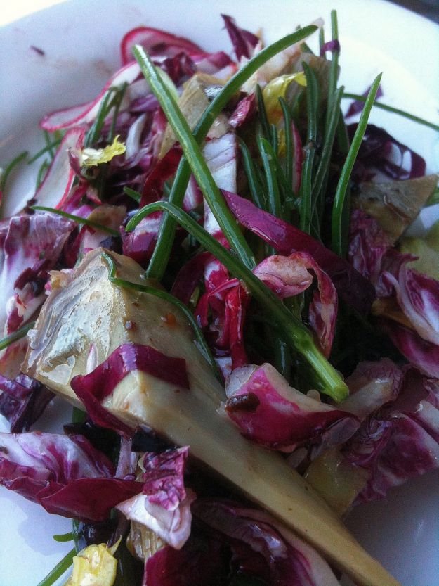 insalata di radicchio trevisano e carciofi