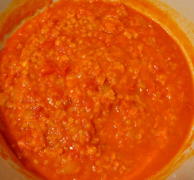 Lenticchie rosse al curry