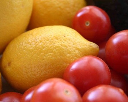 Granita di limone e pomodoro