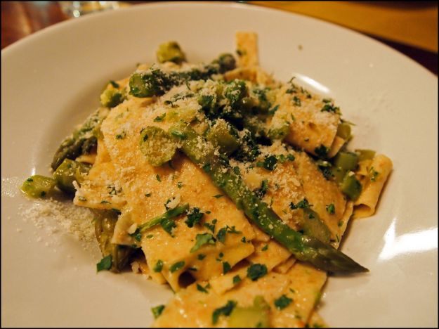 maltagliati alla crema di asparagi